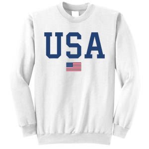 USA Women Men Kids Patriotic American Flag July 4th Sweatshirt