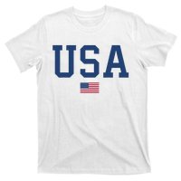 USA Women Men Kids Patriotic American Flag July 4th T-Shirt