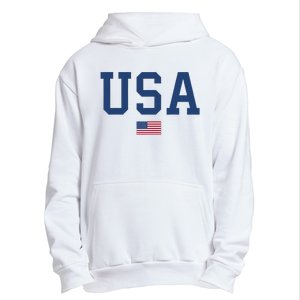 USA Women Men Kids Patriotic American Flag July 4th Urban Pullover Hoodie