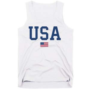 USA Women Men Kids Patriotic American Flag July 4th Tank Top