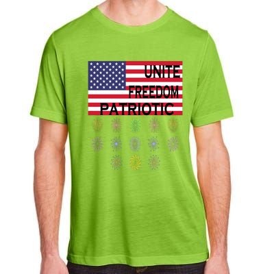 USA Women Men Patriotic American Flag 4th Of July Adult ChromaSoft Performance T-Shirt