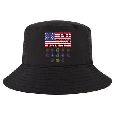 USA Women Men Patriotic American Flag 4th Of July Cool Comfort Performance Bucket Hat