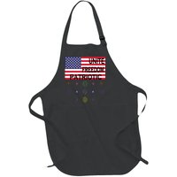 USA Women Men Patriotic American Flag 4th Of July Full-Length Apron With Pockets