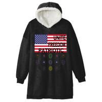 USA Women Men Patriotic American Flag 4th Of July Hooded Wearable Blanket