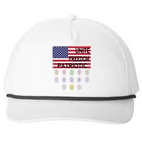 USA Women Men Patriotic American Flag 4th Of July Snapback Five-Panel Rope Hat