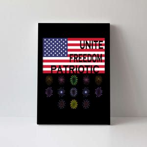 USA Women Men Patriotic American Flag 4th Of July Canvas