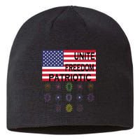 USA Women Men Patriotic American Flag 4th Of July Sustainable Beanie