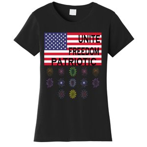 USA Women Men Patriotic American Flag 4th Of July Women's T-Shirt