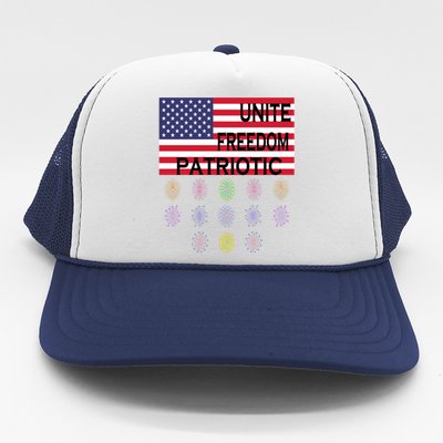 USA Women Men Patriotic American Flag 4th Of July Trucker Hat