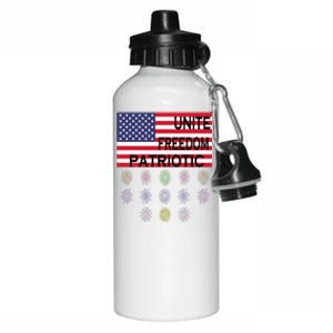 USA Women Men Patriotic American Flag 4th Of July Aluminum Water Bottle