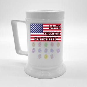 USA Women Men Patriotic American Flag 4th Of July Beer Stein