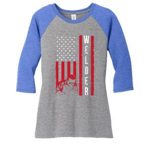 Unique Welding Novelty Women's Tri-Blend 3/4-Sleeve Raglan Shirt