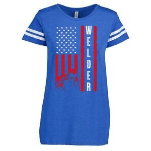 Unique Welding Novelty Enza Ladies Jersey Football T-Shirt