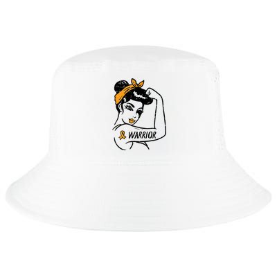 Unbreakable Warrior Orange Ribbon Leukemia Awareness Cool Comfort Performance Bucket Hat