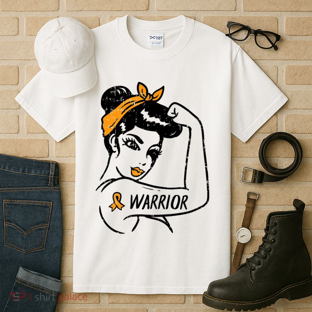 Unbreakable Warrior Orange Ribbon Leukemia Awareness Tall T-Shirt