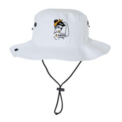 Unbreakable Warrior Orange Ribbon Leukemia Awareness Bucket Hat