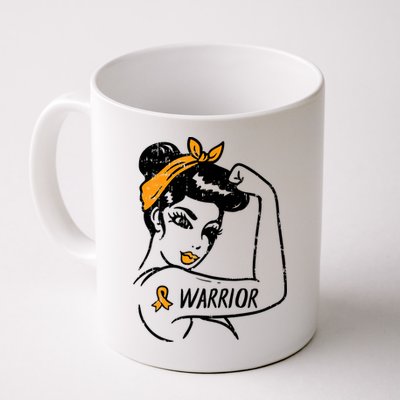 Unbreakable Warrior Orange Ribbon Leukemia Awareness Mug