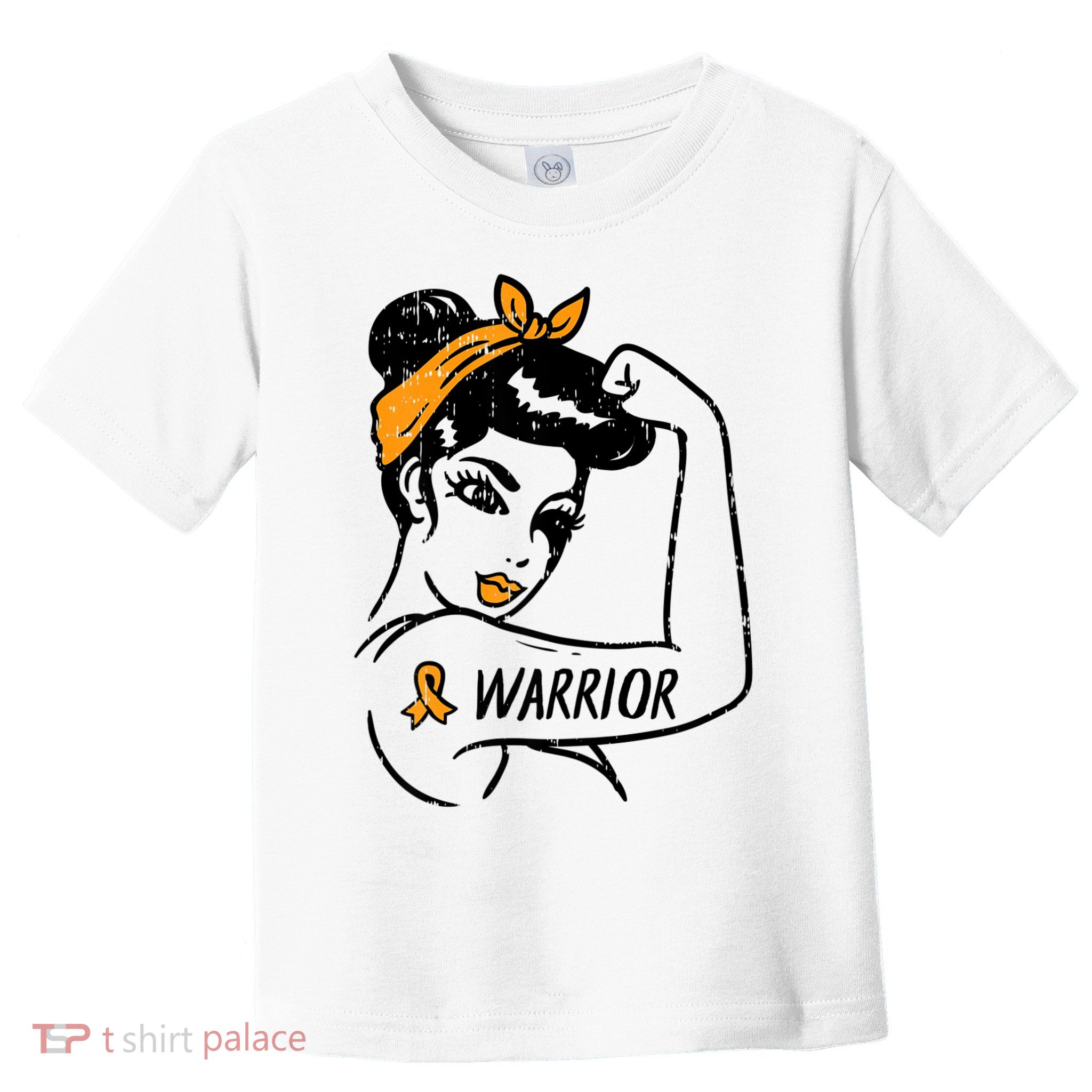 Unbreakable Warrior Orange Ribbon Leukemia Awareness Toddler T-Shirt