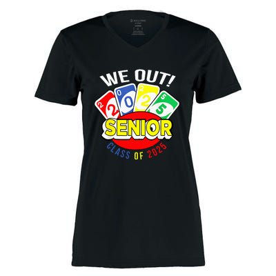 U.N.O We Out Senior Class Of 2025 Women's Momentum V-Neck T-Shirt