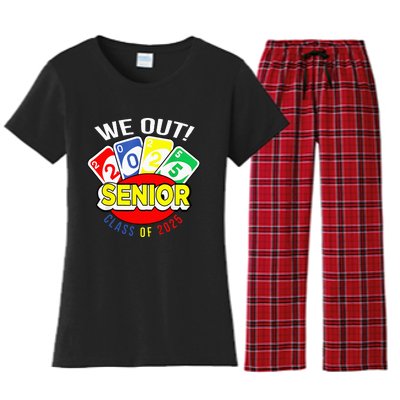 U.N.O We Out Senior Class Of 2025 Women's Flannel Pajama Set