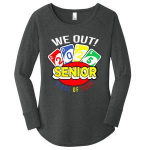 U.N.O We Out Senior Class Of 2025 Women's Perfect Tri Tunic Long Sleeve Shirt