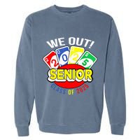 U.N.O We Out Senior Class Of 2025 Garment-Dyed Sweatshirt