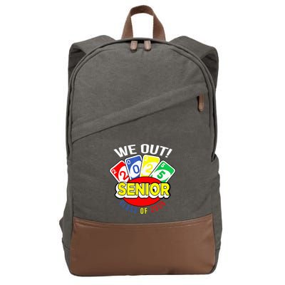 U.N.O We Out Senior Class Of 2025 Cotton Canvas Backpack