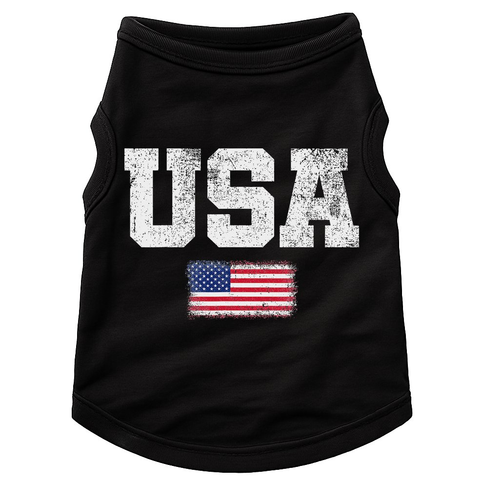 Usa Women Patriotic American Us Flag July 4th Doggie Tank