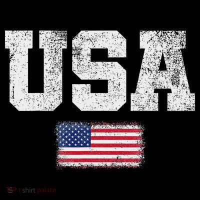 Usa Women Patriotic American Us Flag July 4th T-Shirt