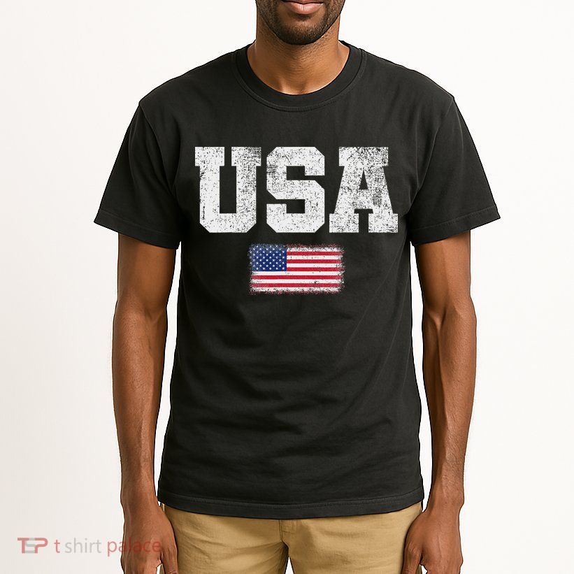 Usa Women Patriotic American Us Flag July 4th Tall T-Shirt