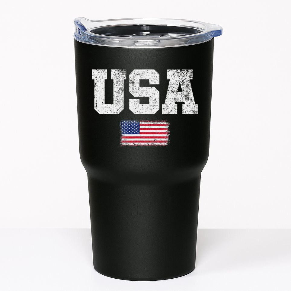 Usa Women Patriotic American Us Flag July 4th Tumbler
