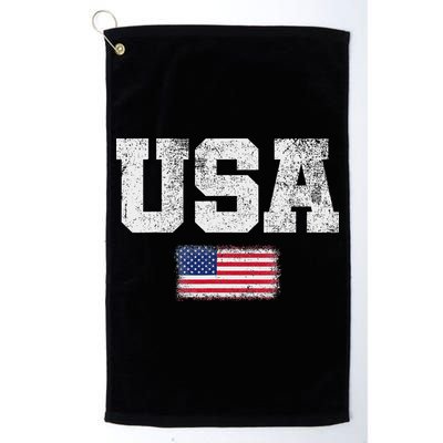 Usa Women Patriotic American Us Flag July 4th Golf Towel