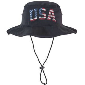 USA Wo Patriotic American Flag Distressed Legacy Cool Fit Booney Bucket Hat