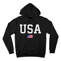 Usa Women Patriotic American Flag Hoodie