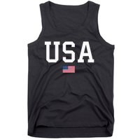 Usa Women Patriotic American Flag Tank Top