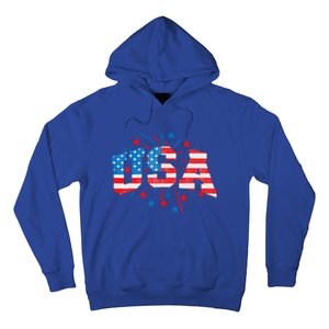 USA Women Patriotic American Flag 4th Of July Hoodie