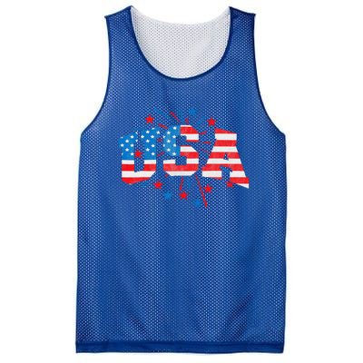 USA Women Patriotic American Flag 4th Of July Mesh Reversible Basketball Jersey Tank