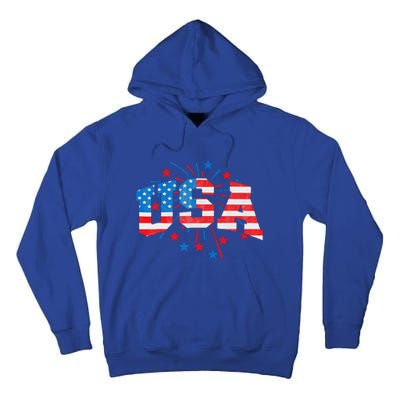 USA Women Patriotic American Flag 4th Of July Tall Hoodie