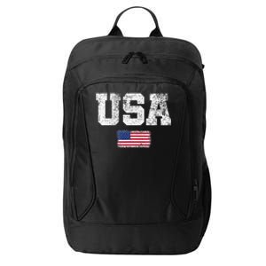 Usa Women Patriotic American Us Flag City Backpack