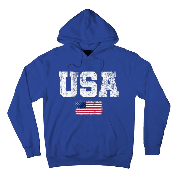 Usa Women Patriotic American Us Flag Hoodie