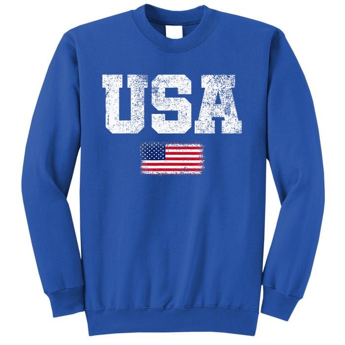 Usa Women Patriotic American Us Flag Sweatshirt