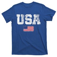 Usa Women Patriotic American Us Flag T-Shirt