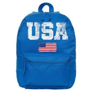 Usa Women Patriotic American Us Flag 16 in Basic Backpack