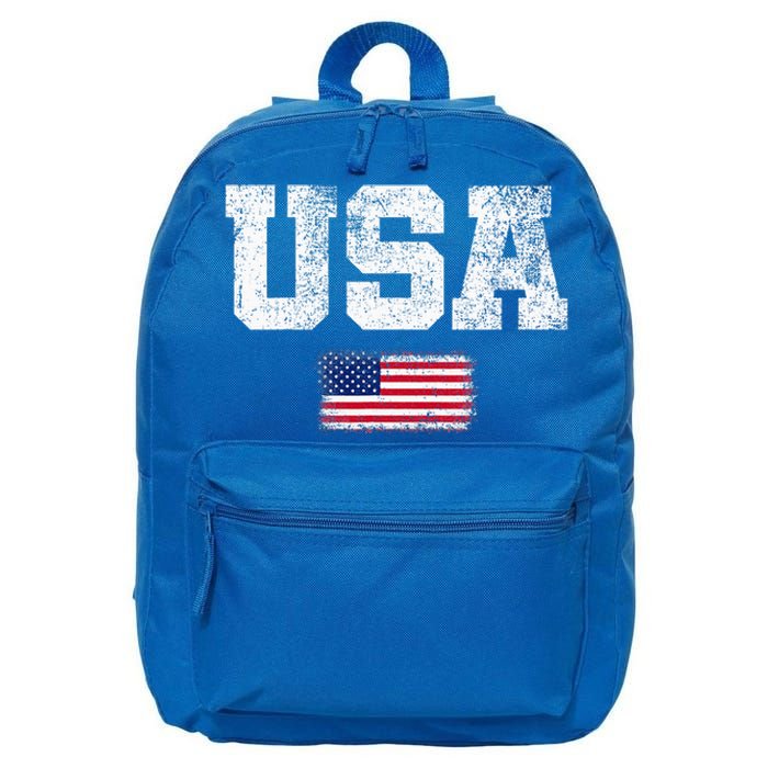 Usa Women Patriotic American Us Flag 16 in Basic Backpack