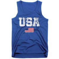 Usa Women Patriotic American Us Flag Tank Top