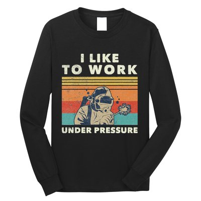 Underwater Welder Quote For A Welding Specialist Long Sleeve Shirt