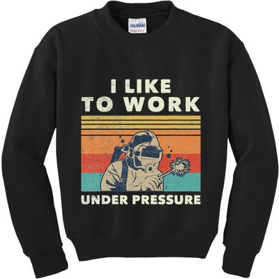 Underwater Welder Quote For A Welding Specialist Kids Sweatshirt