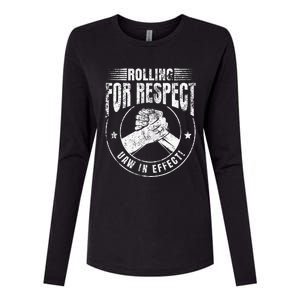 UAW Worker Rolling For Respect UAW In Effect Union Laborer Womens Cotton Relaxed Long Sleeve T-Shirt