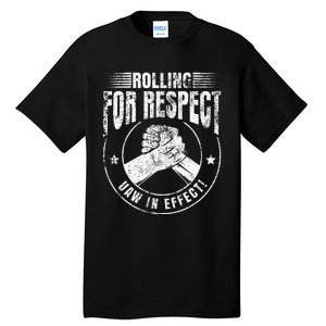 UAW Worker Rolling For Respect UAW In Effect Union Laborer Tall T-Shirt