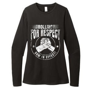 UAW Worker Rolling For Respect UAW In Effect Union Laborer Womens CVC Long Sleeve Shirt